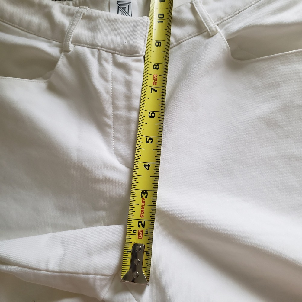 Rosie Assoulin Culottes Wide Leg Bermuda Shorts White Mid Rise Size 6 - Picture 6 of 11